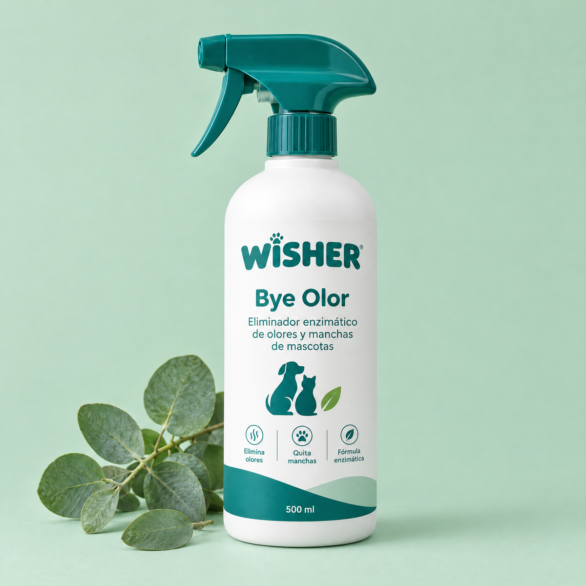 Wisher Bye Olor eliminador enzimático de olores 500 ml